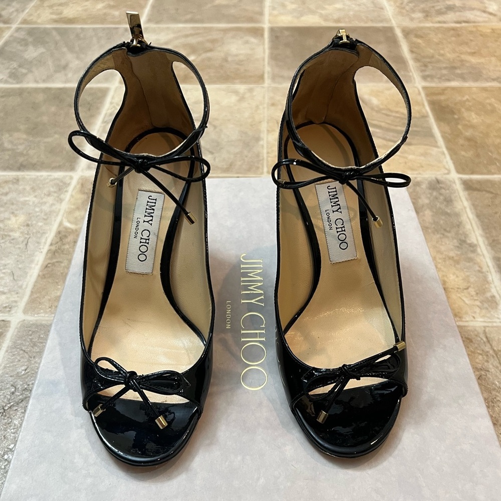 Jimmy Choo Sofia Black Sandals 37